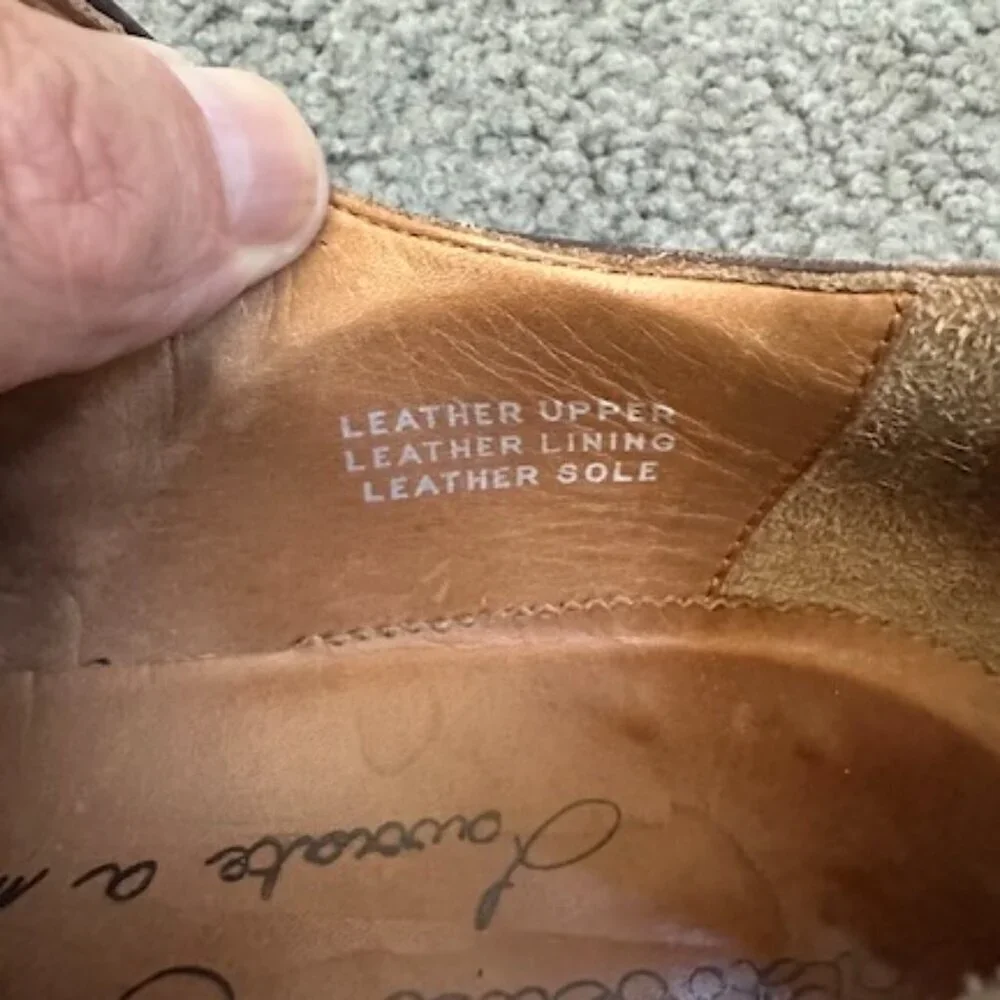 Caldoberia Coseauan Brown Leather Oxfords - Handmade in Italy - Sz. 43 - VGUC